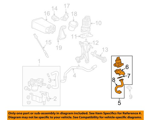 Buick gm oem 05-09 lacrosse a.i.r. system-check valve 12660126