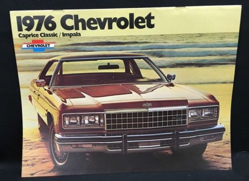 Vintage 1976 chevrolet caprice classic  impala brochure catalog