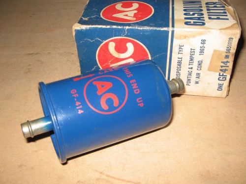 Pontiac nos gf414 ac fuel filter 1963 1964 1965 1966 1967 &amp; tempest gto firebird