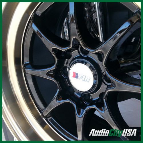 F1r f03 15x8 4x100/114.3 +25  black bronze lip // super light weight sa;e