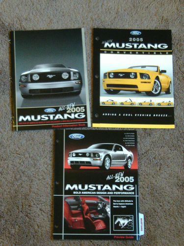 2005 ford mustang gt v-6 convertible dealer only sales brochure catalog oem