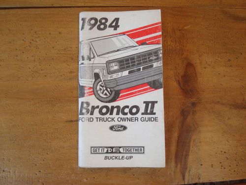 1984 ford bronco ii owner guide (manual)