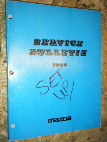 1989 mazda rx-7 323 626 b2200 mx-5 6 original factory service bulletin manual