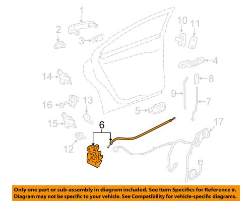 Gm oem rear door-lock actuator 22865519