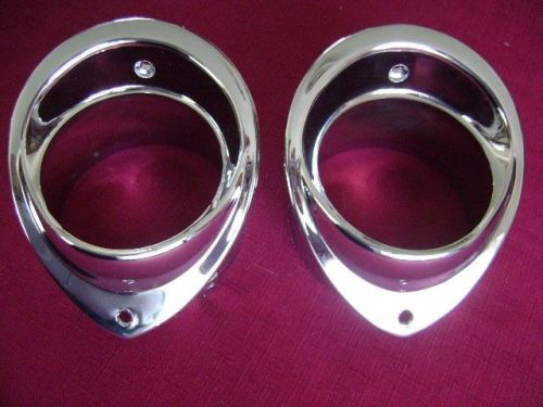 Free shipping! nors gm 1964 1965 pontiac gto lemans chrome a/c outlet bezels!