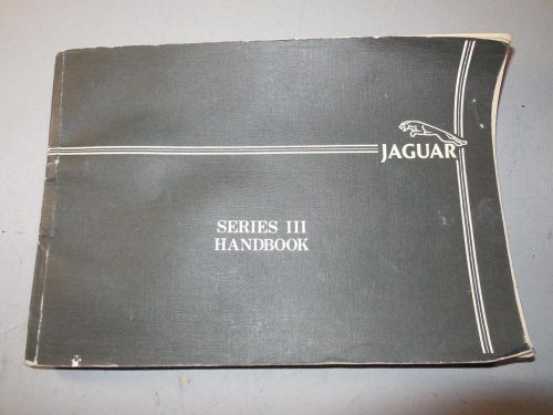 Jaguar xj6 series iii operating manual service handbook edition 8 ships today!