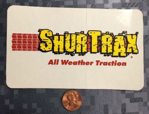 Shurtrax sticker decal 4 wheel drive truck racing toolbox all weather traction