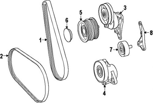 Mercedes-benz 0002020419 genuine oem pulley