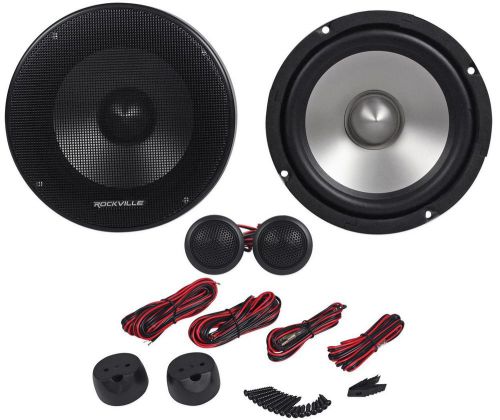 Rockville rvl6kit 6.5&#034; 800watt/pair component car audio speakers aluminum cone