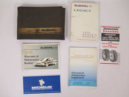 1998 subaru legacy owners manual guide book