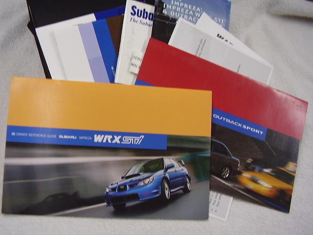 2006  subaru  impreza  owners manual set    