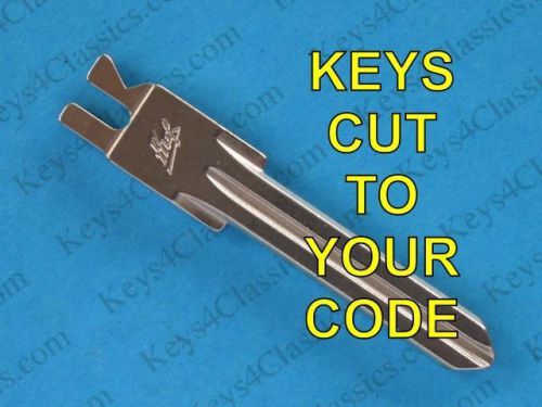 Porsche 928 long key blade cut to code locks with alarm