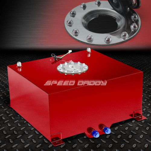 15.5 gallon/59l red coat aluminum racing/drift fuel cell tank+cap+level sender