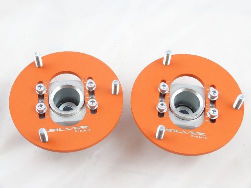 Camber plates  fit e36 drift bmw top mounts front x2 domlager orange