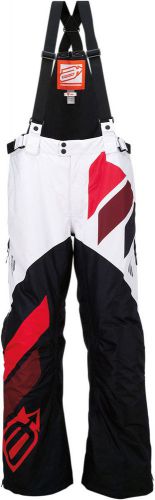 Arctiva snow snowmobile men&#039;s 2017 comp insulated bibs/pants (black/wht/red) 2xl