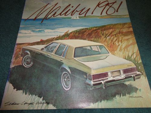 1981 chevrolet malibu sales brochure / original dealership catalog