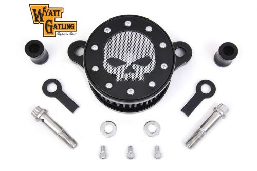 Wyatt gatling air cleaner kit chrome for harley davidson motorcycles, kit, by v-