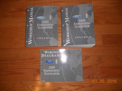 Oem 2009 ford expedition lincoln navigator service shop repair manuals &amp; wiring