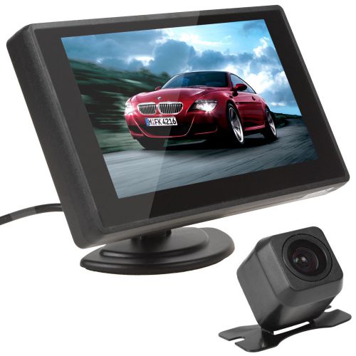 4.3&#034; tft lcd car rear view monitor 420tvl backup reverse camera parking system