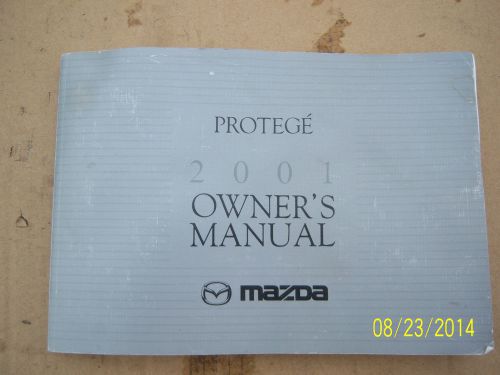 2001 mazda protege  owners manual