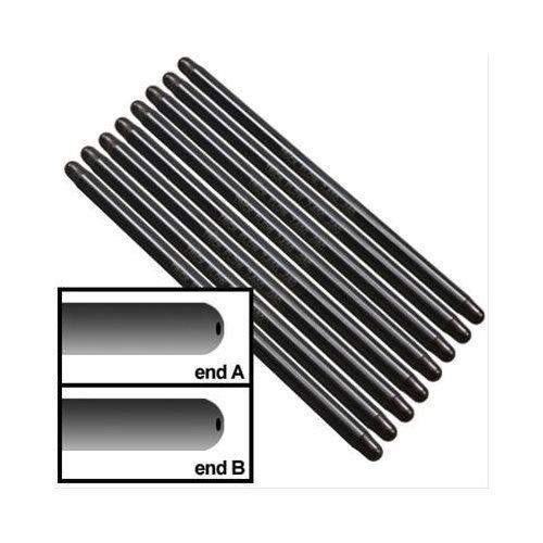 Two (2) trick flow chromoly pushrods set of 8 3/8&#034; dia ball - ball 9.800&#034;