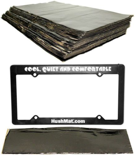 Hushmat 10500 sound damping bulk kit / 30 black sheets + 10600 license plate kit