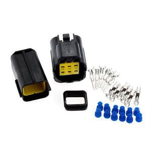 Sealed electrical 1 kits 6 pin way waterproof wire connector plug set car