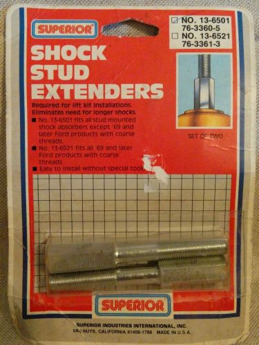 Superior industries shock stud extenders 13-6501 part for lift kit nos set of 2