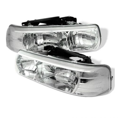 Spyder auto 5012487 crystal headlights chrome/clear