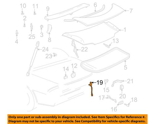 Gm oem trunk lid-ajar switch 16608046