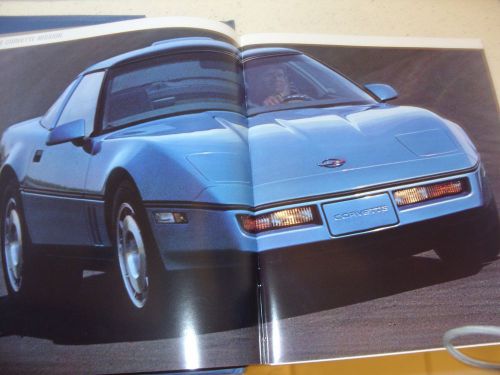 1986 chererlot corvette factory brochure