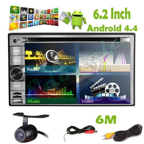 4 core android 4.4 2 din car stereo gps dvd player 6.2&#039;&#039; bt radio 3g wifi ready