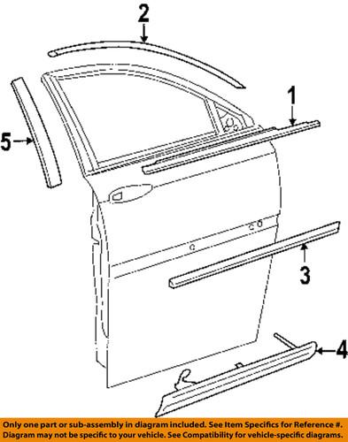 Chrysler oem ub05cjmab front door-lower cladding