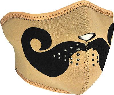 Zan headgear half face mask curly mustache osfm wnfm167h