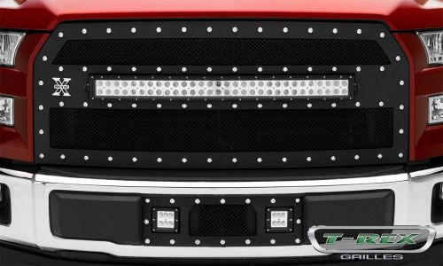 T-rex grilles 6325731 torch series led light bumper grille fits 15 f-150