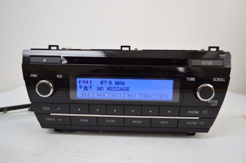 14 toyota corolla radio cd mp3 player 86120-02f60  tested b33#013