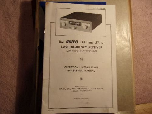 Narco lfr-i lfr-il low frequency receiver v12p-3 power unit operation service