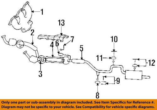 Ford oem exhaust-muffler insulator fooy5f262a