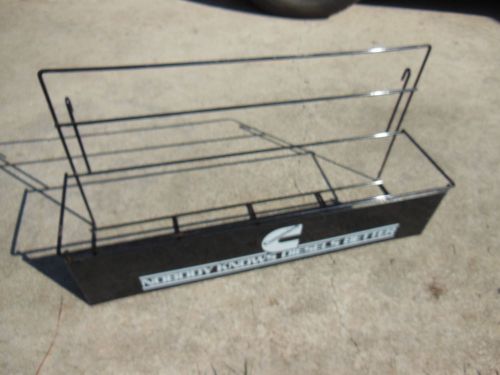 Cummins nobody knows diesels better mechanics shop tool &amp; supply organizer shelf