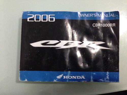 2006 honda cbr 1000rr cbr1000 cbr1000rr owners manual