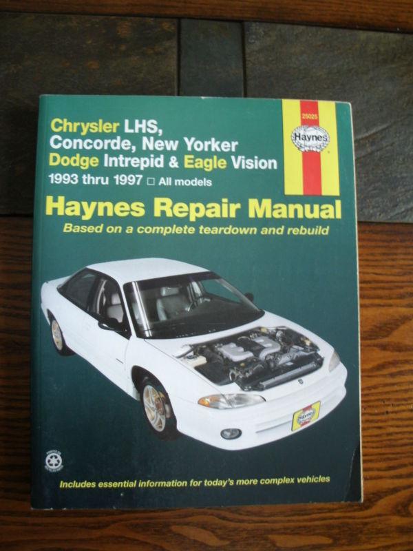 Intrepid, concorde  shop repair manual 1993 thru 1997 haynes service manual