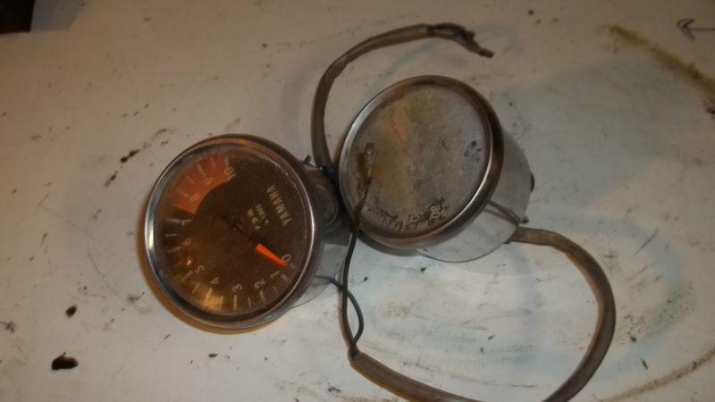 Yamaha 1974 dt360a enduro guages clocks meters speedometer tachometer