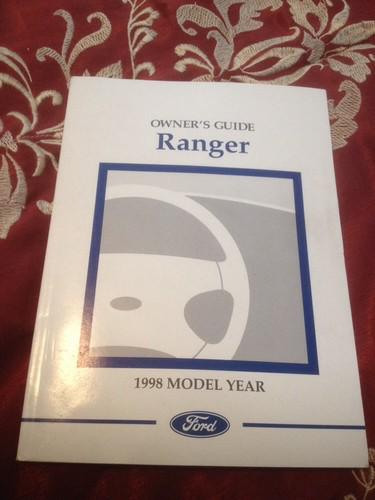 1998 ford ranger owner's guide- free shipping!