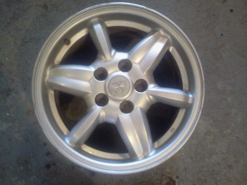 * 16 inch factory alloy rim - mitsubishi diamante / 6 spoke / silver / 2002-2003