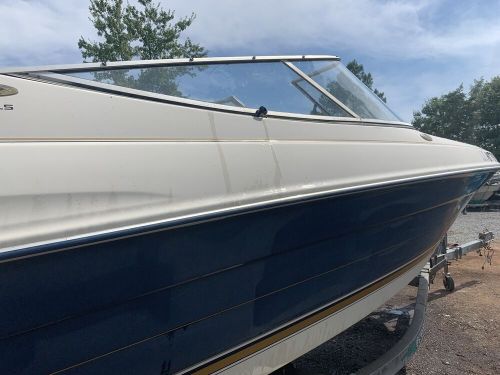 Bayliner capri 2250 ft boat windshield windscreen glass frame curved  1996 boat