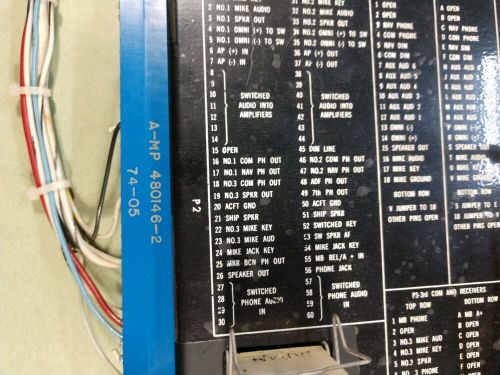 Cessna audio panel switching board relay p/n 0570079-3