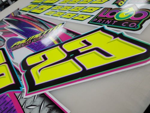 Go kart racing wraps, graphics, decals, stickers, numbers, logos, jester