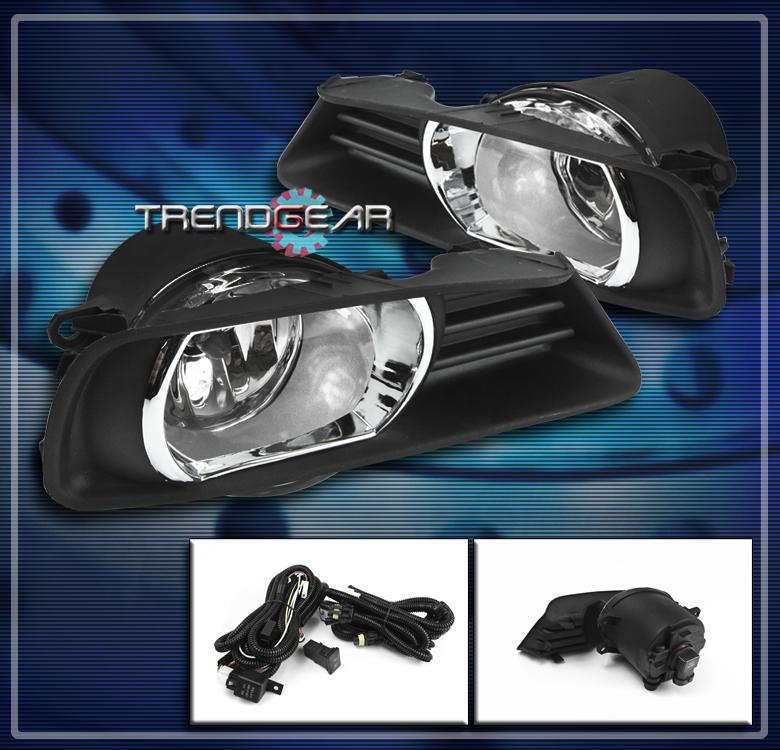 07 08 09 toyota camry ce le xle bumper driving clear fog lights+cover+switch set