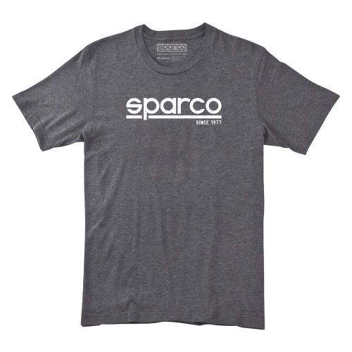 Sparco apparel sp02600gr2m &#034;corporate&#034; t-shirt gray - size medium