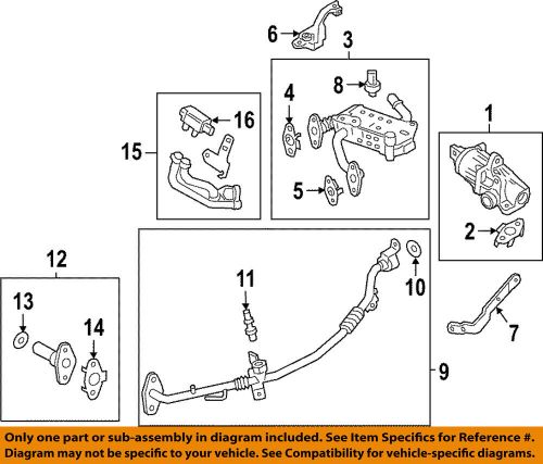 Ford oem 19-20 ranger emission system egr system-egr cooler lb5z9f464a